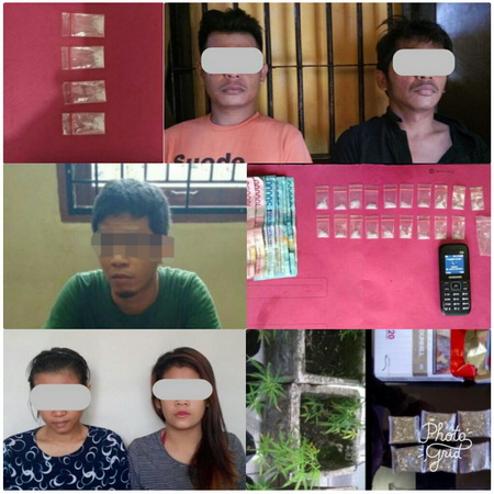 5 Tersangka Narkoba Diringkus Polisi 3 Lokasi Berbeda Dalam Sehari
